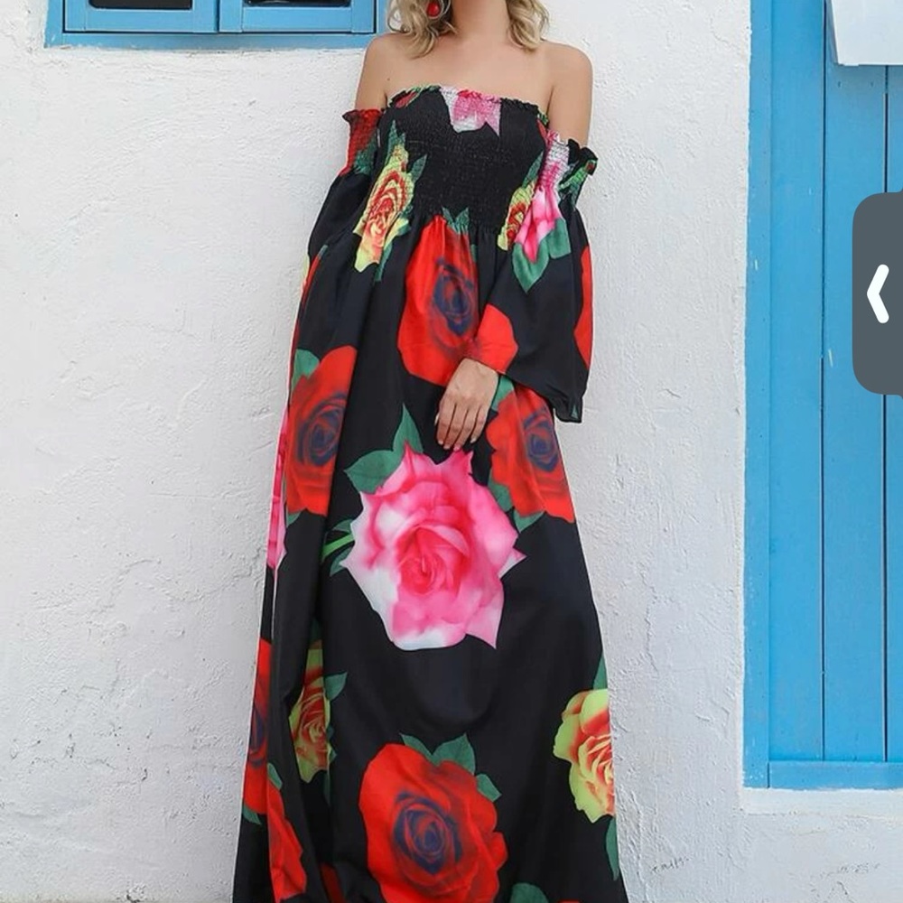 floral boho Maxi dress - Picture 2 of 6